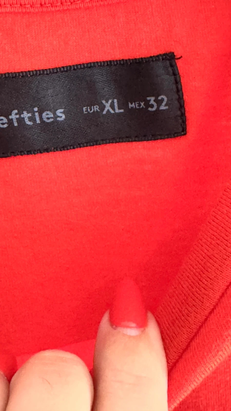 Mooie Rode Korte Jurk Lefties • XL • TN283 – photo 5
